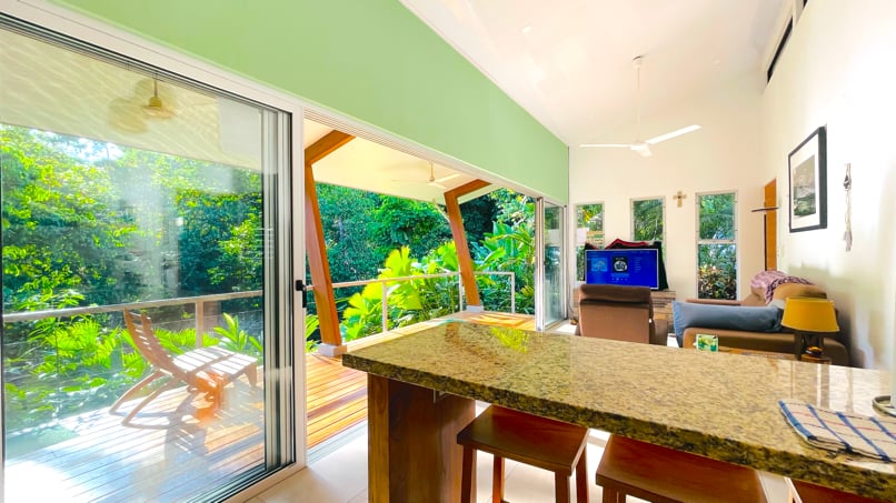 Riverside Jungle House with Waterfall Views in Ojochal, Costa Rica