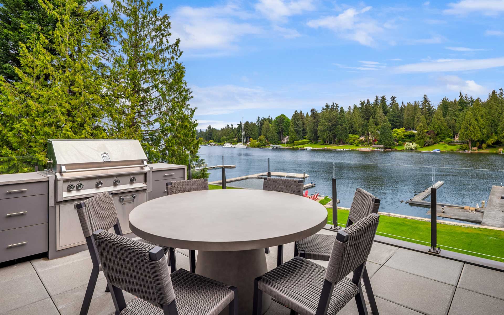 Gated Medina Waterfront Estate by Saad Custom Homes