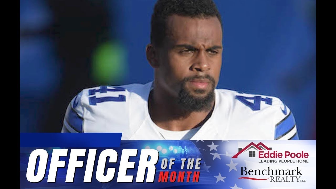 Former NFL Player, Tim Scott, MJPD Officer of the Month