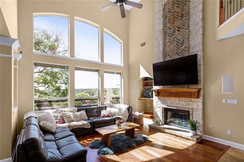 Greenbelt Luxury Estate | Resort Pool, Grand Ipe Deck & Hill Country Views