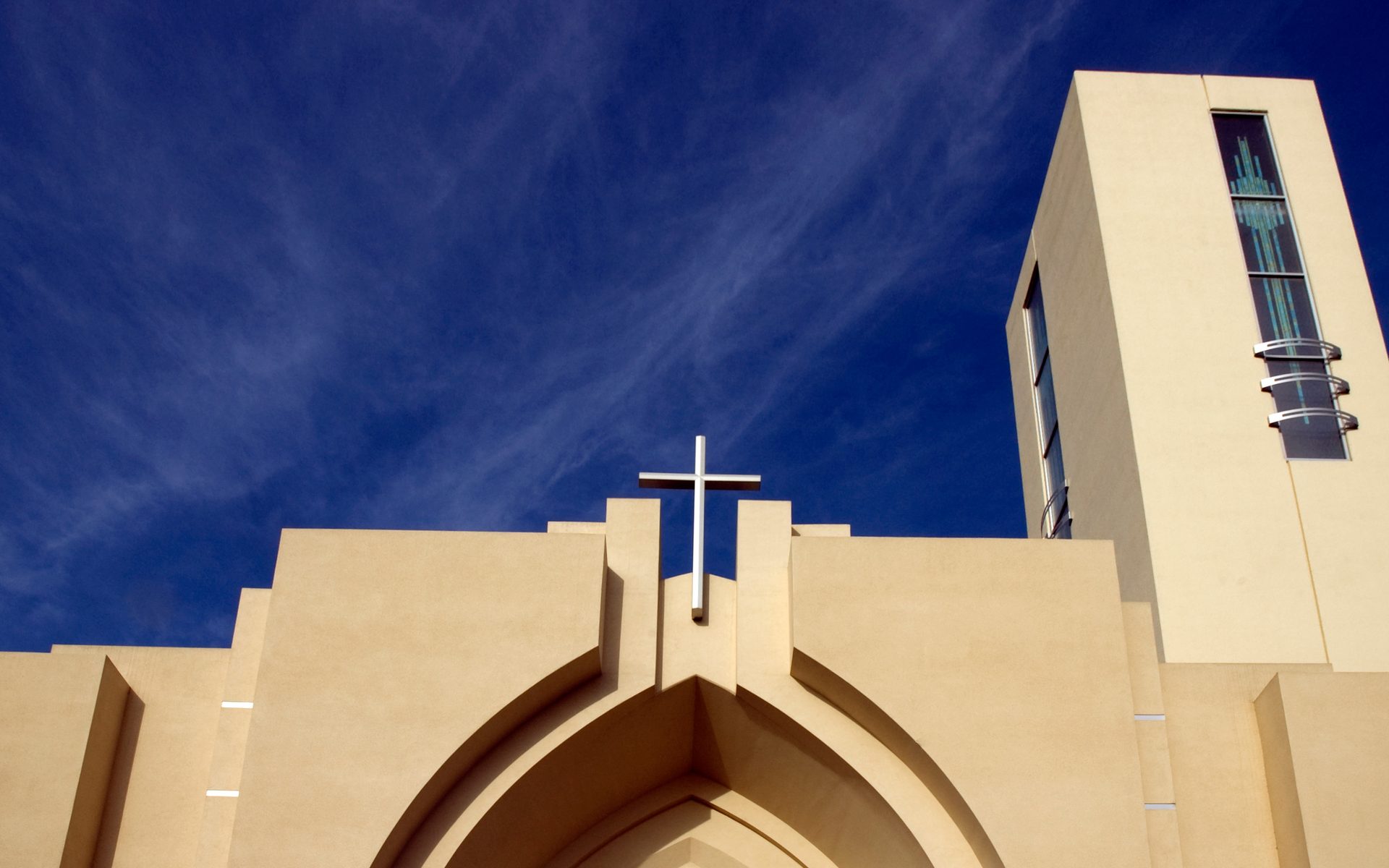 Front of the Loma Linda University Church of Seventh-day Adventists, photographed in 2008