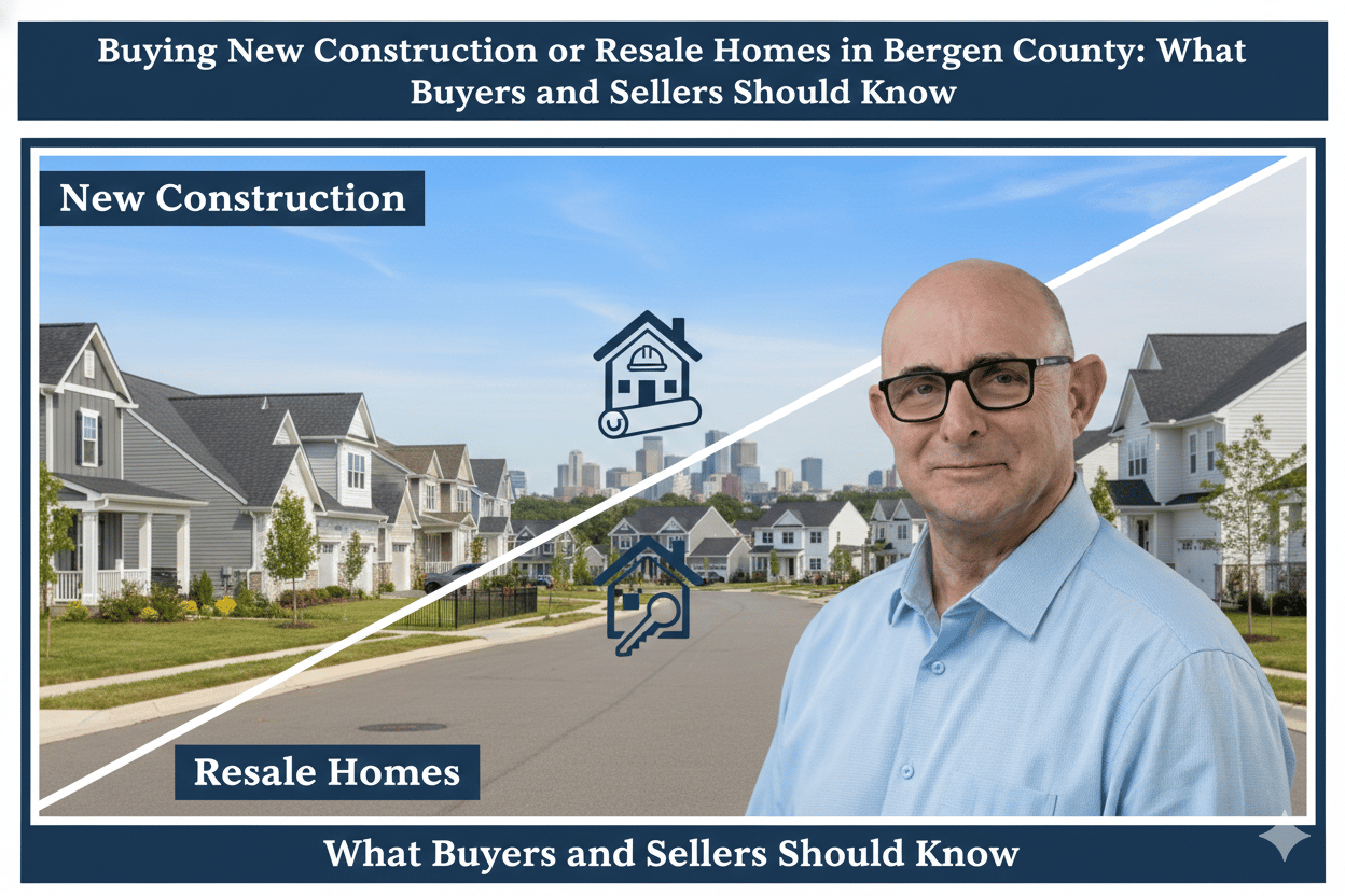 Buying New Construction vs. Resale Homes in Bergen County: What Buyers and Sellers Should Know