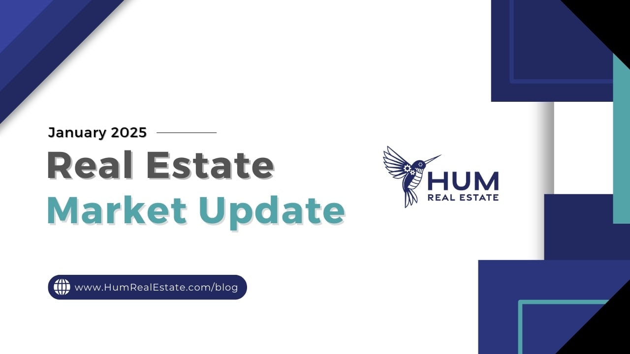 a blog post thumbnail for January 2025 Real Estate Market Update