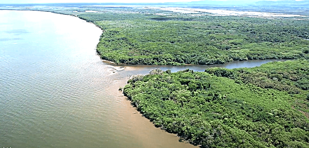 The Nelly Creek ecotourism gateway at Mullins River, coastal Belize.