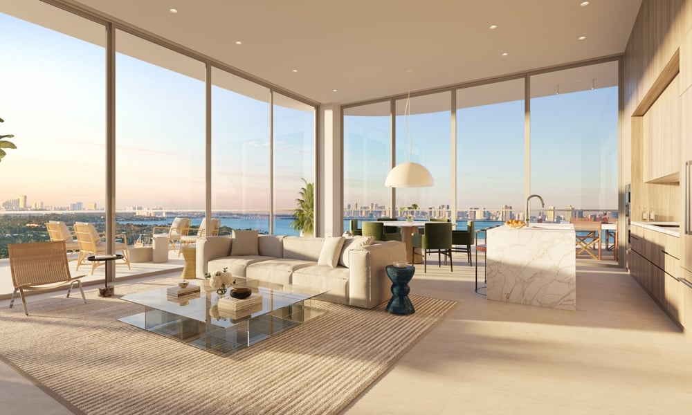 72 Carlyle living room