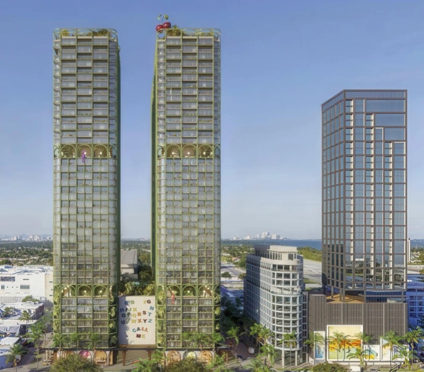 June 2025 | LivWrk unveils ambitious three-tower apartment development in Wynwood Arts District