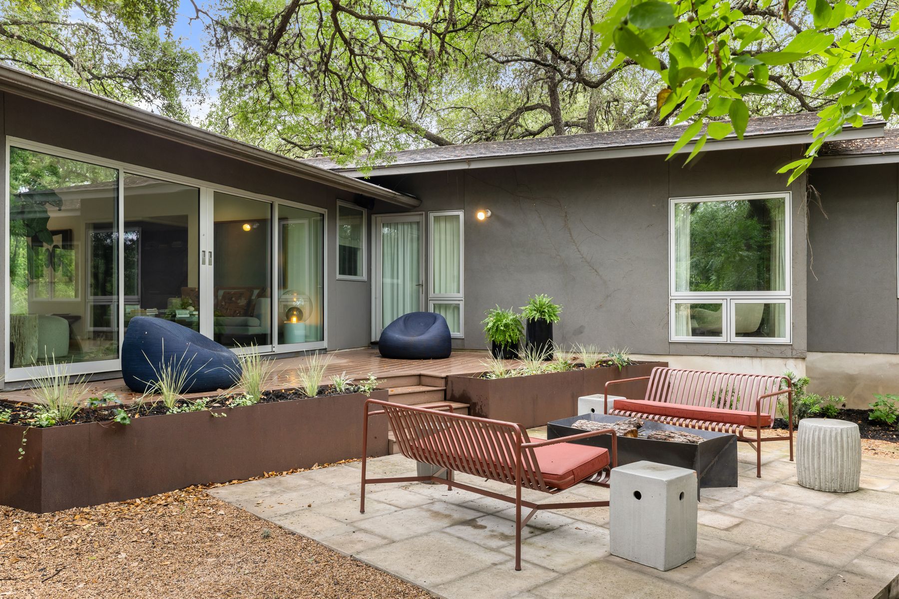 Midcentury Modern Creekside Retreat