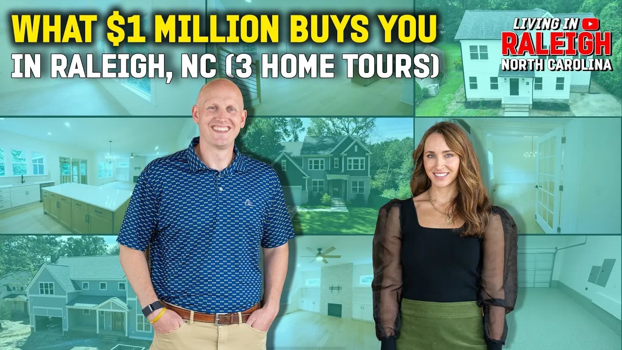 What $1 Million Buys You in Raleigh NC (2025) | Tour 3 Homes With Us!