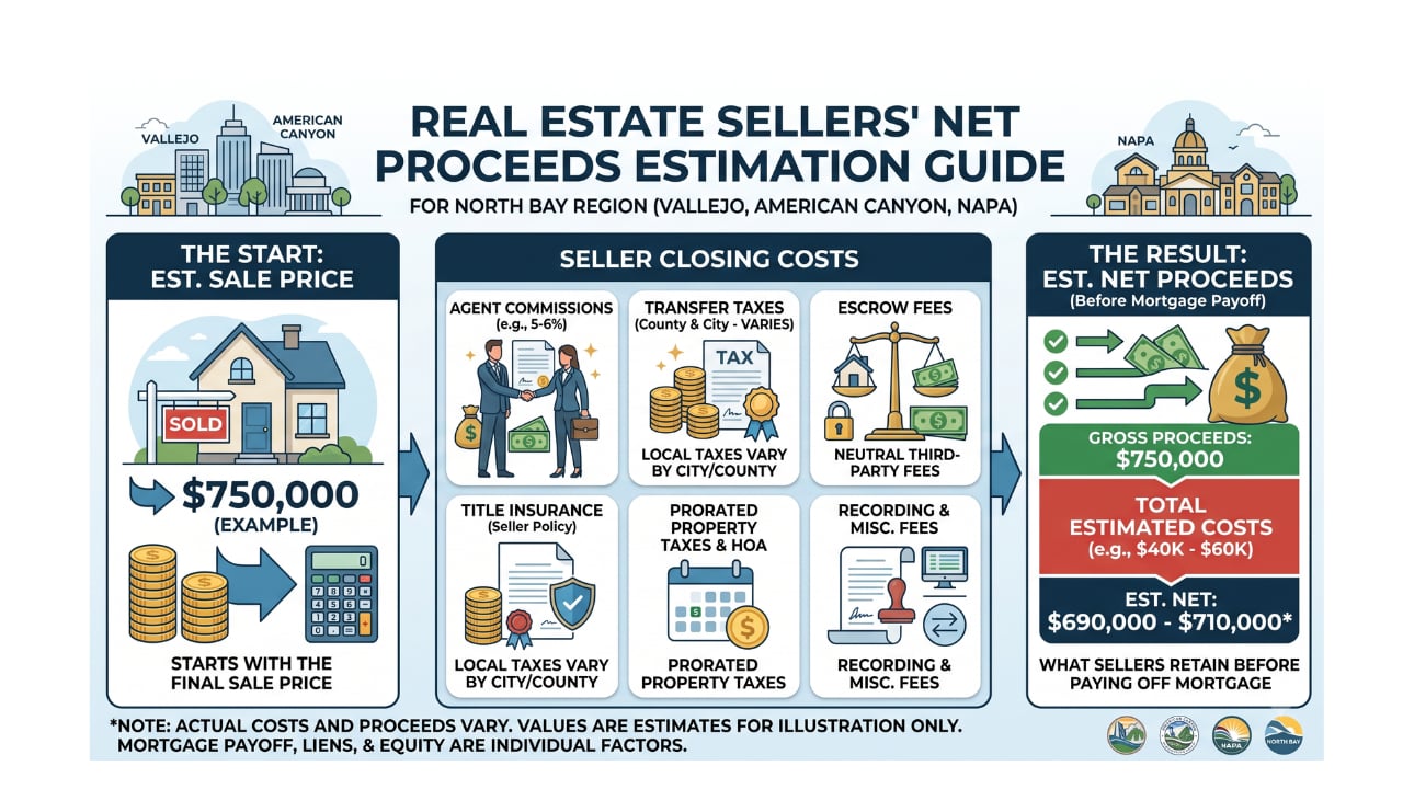What Will You Net Selling Your Home in American Canyon, Vallejo, or Napa?