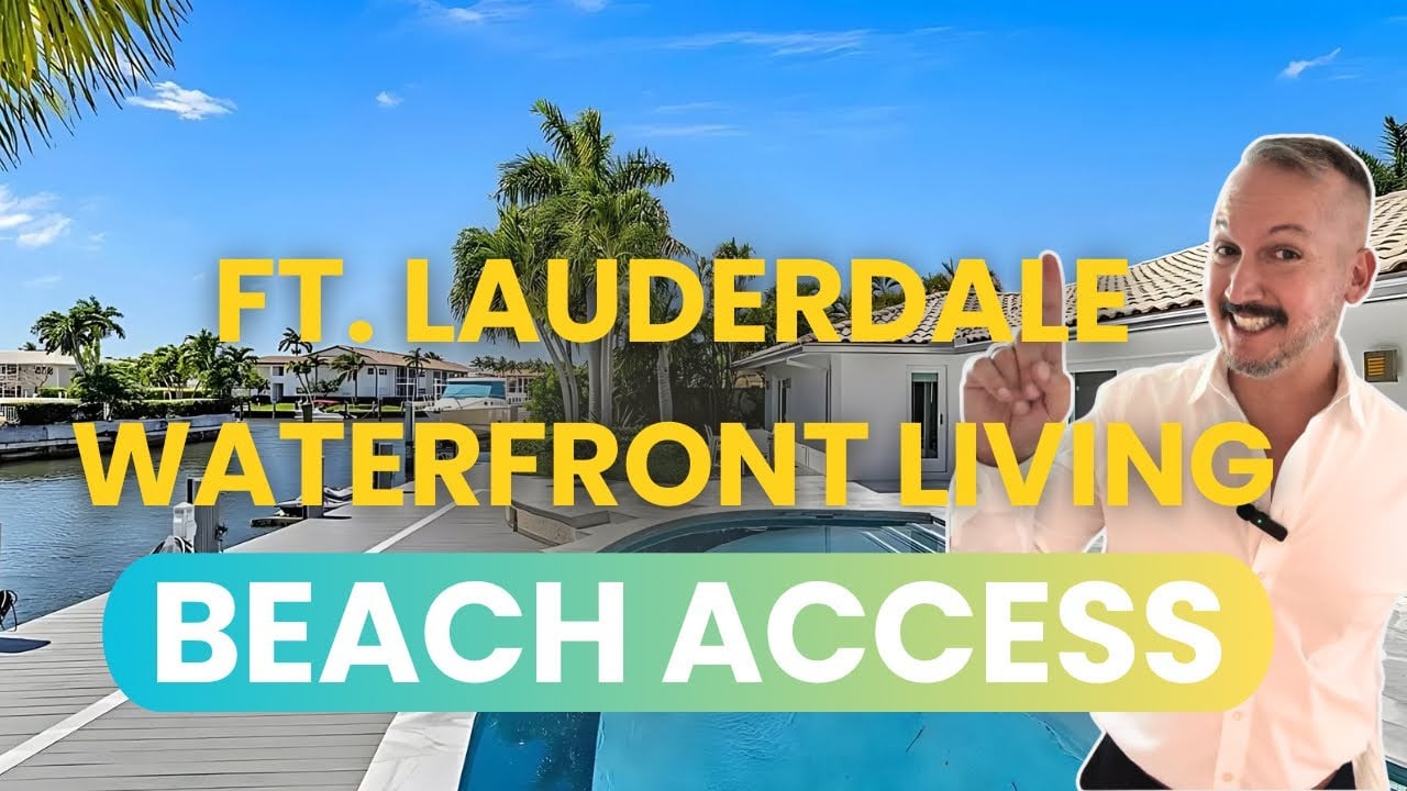 🔥 INSIDE This $2.1M Fort Lauderdale Waterfront Home with Private Dock & Pool!