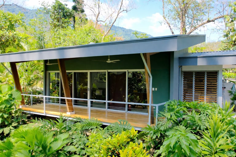 Riverside Jungle House with Waterfall Views in Ojochal, Costa Rica
