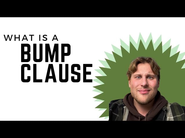 What is a Bump Clause? - Your SECRET to a WINNING Offer!