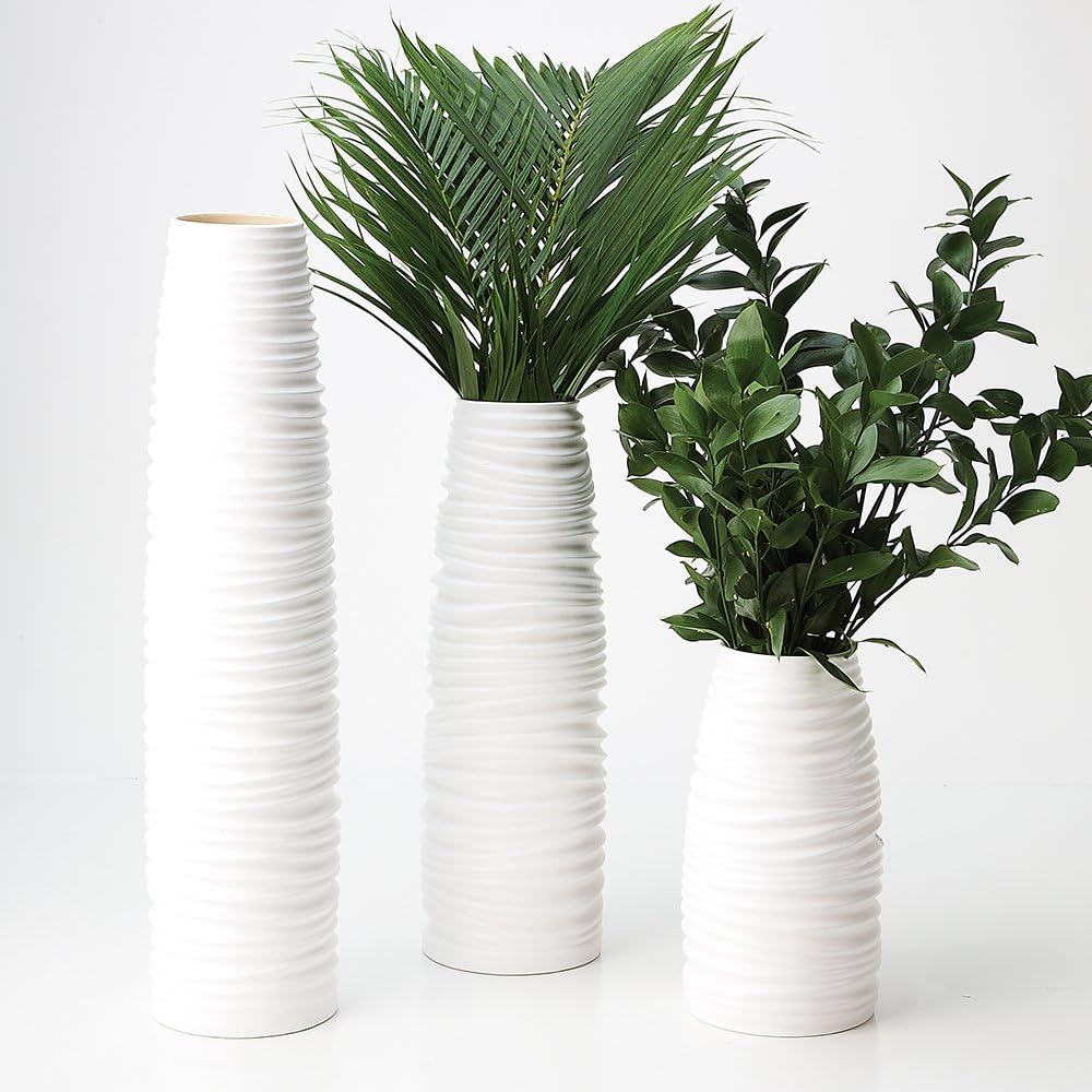 Nordic White Vase Set of 2