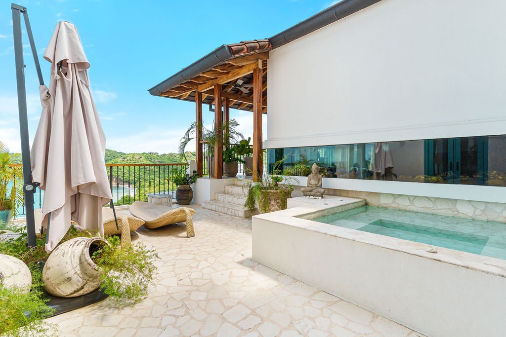 Villa Santorini | Four-level Oceanview Estate Nestled in the Hillside of Las Catalinas—Costa Rica’s Premier Car-free Beach Town.