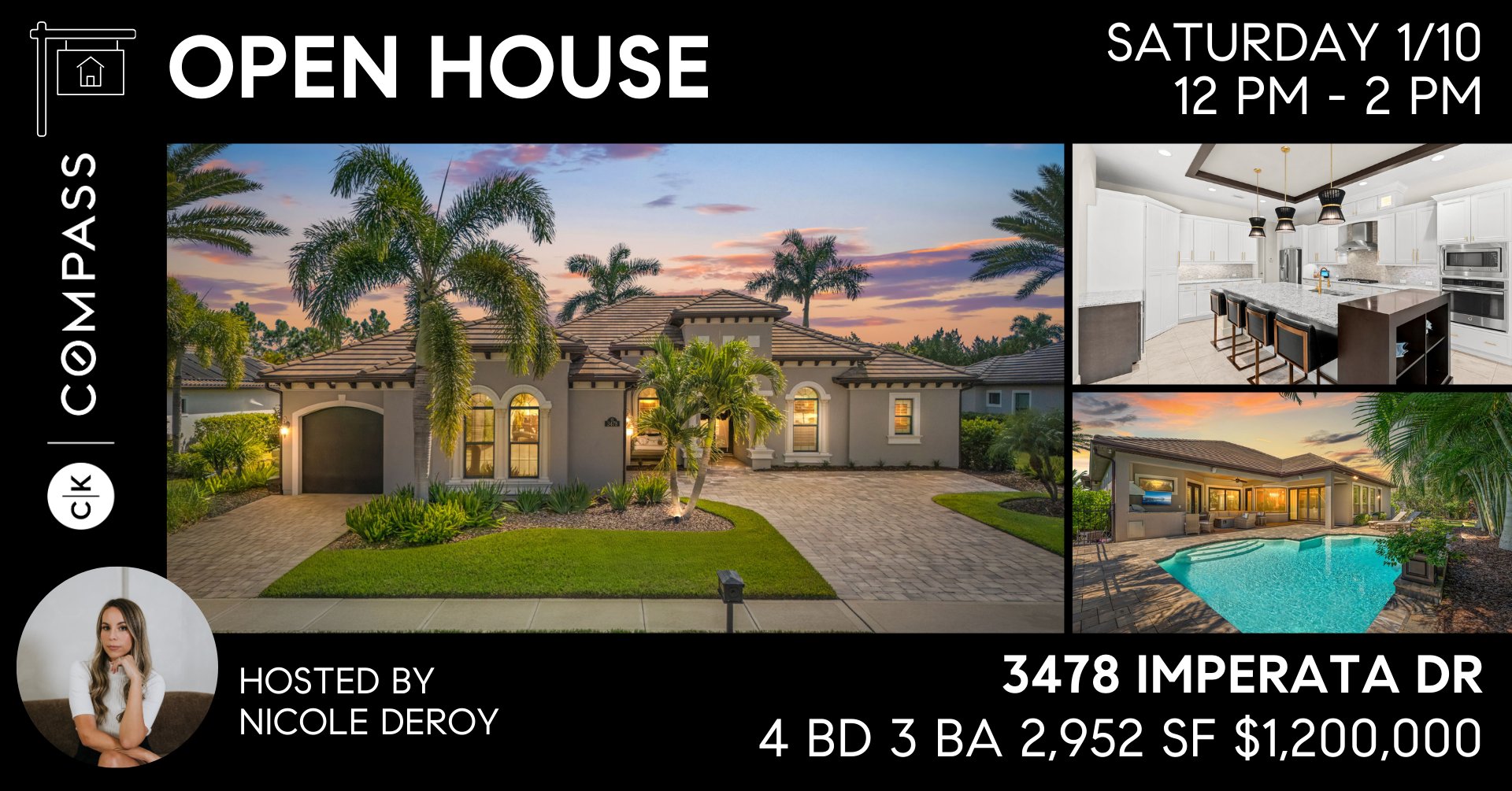 Open house at 3478 Imperata Drive Rockledge modern home