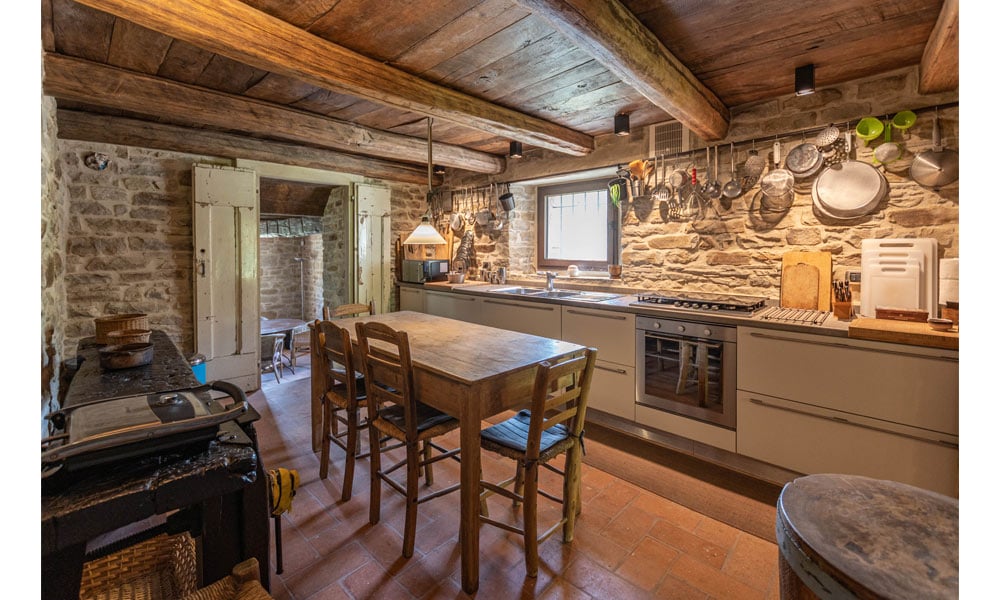 Stone Farmhouse Immersed In Nature