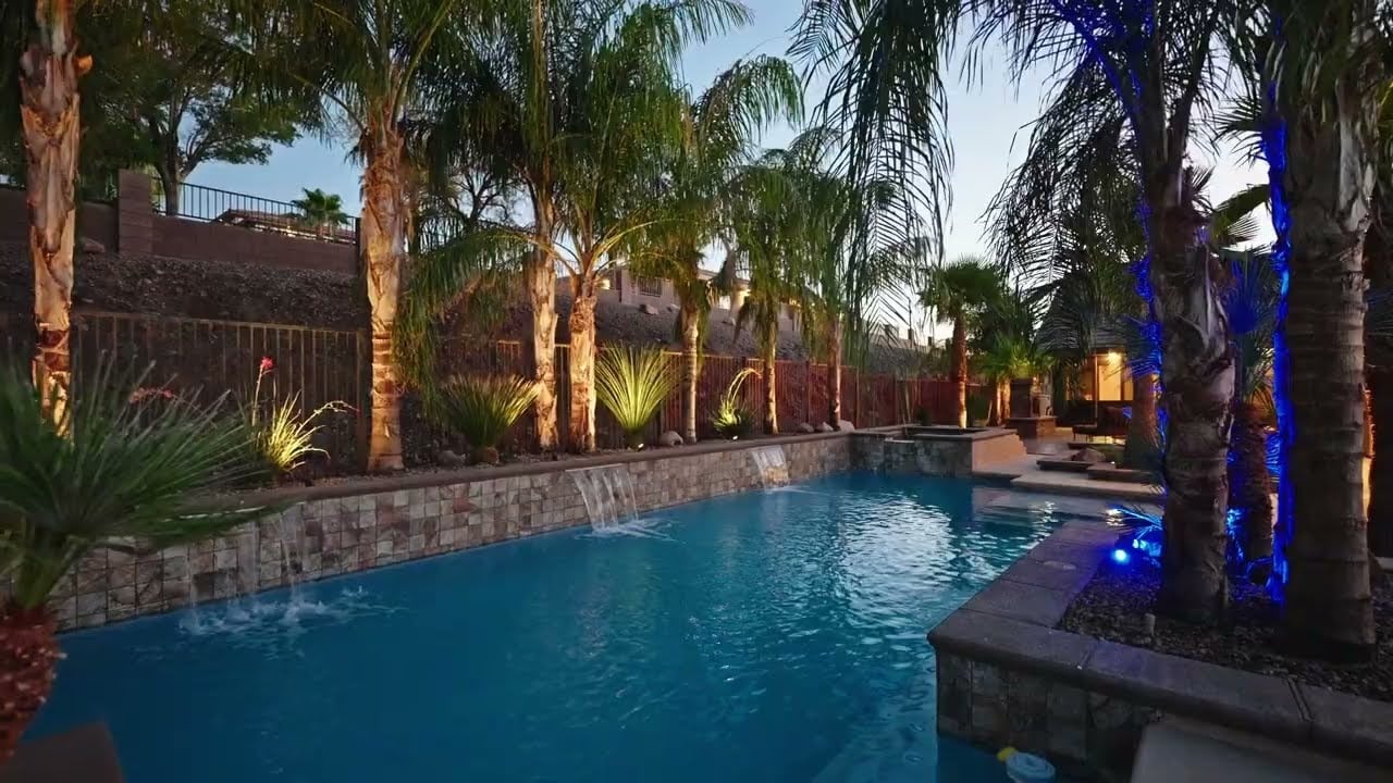 1206 Peach Bluff Court, Henderson, Nevada l Estate on 1 Acre Lot with Resort Backyard Oasis