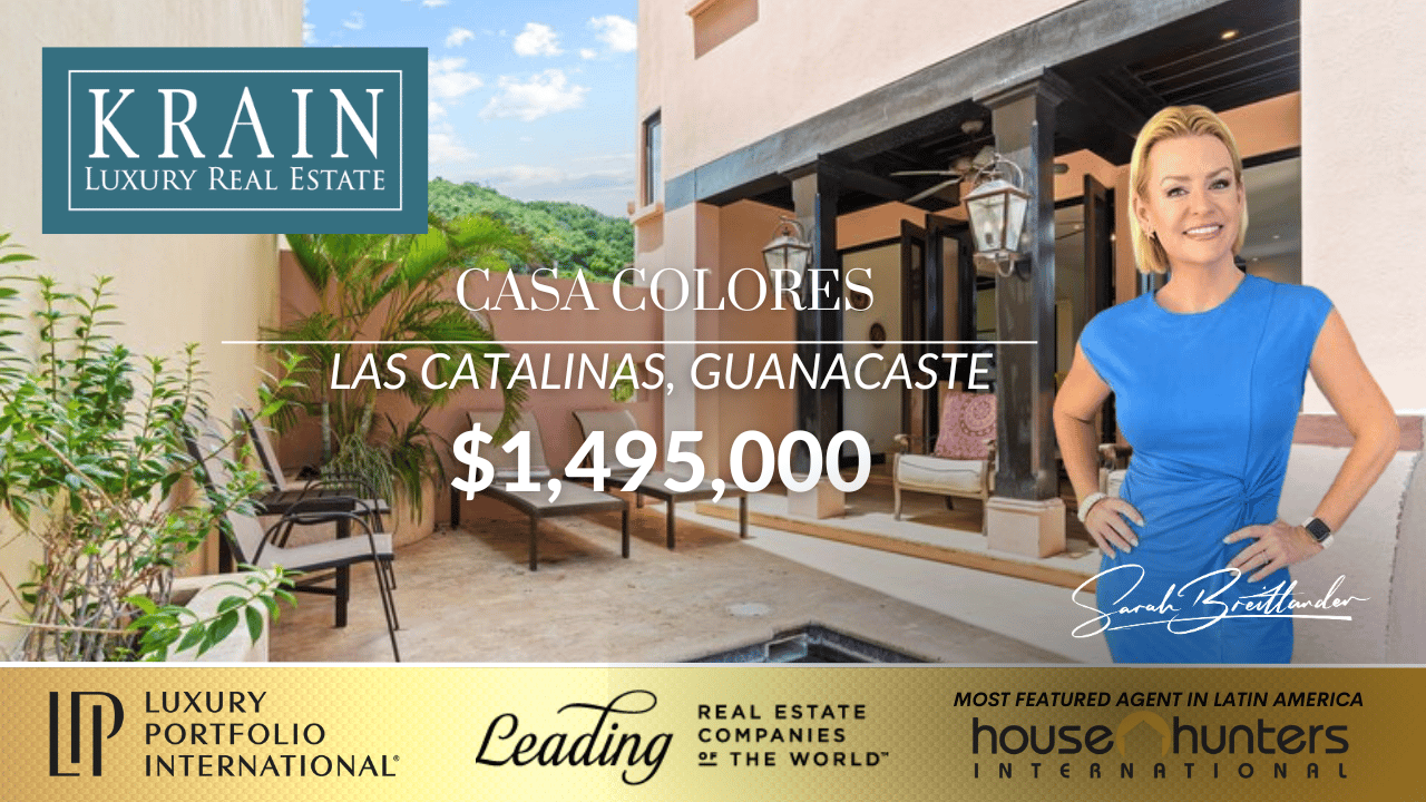 Touring a $1.499M Bright and Cheery Home Only a One-Minute Walk to Beach in Las Catalinas, Costa Rica!