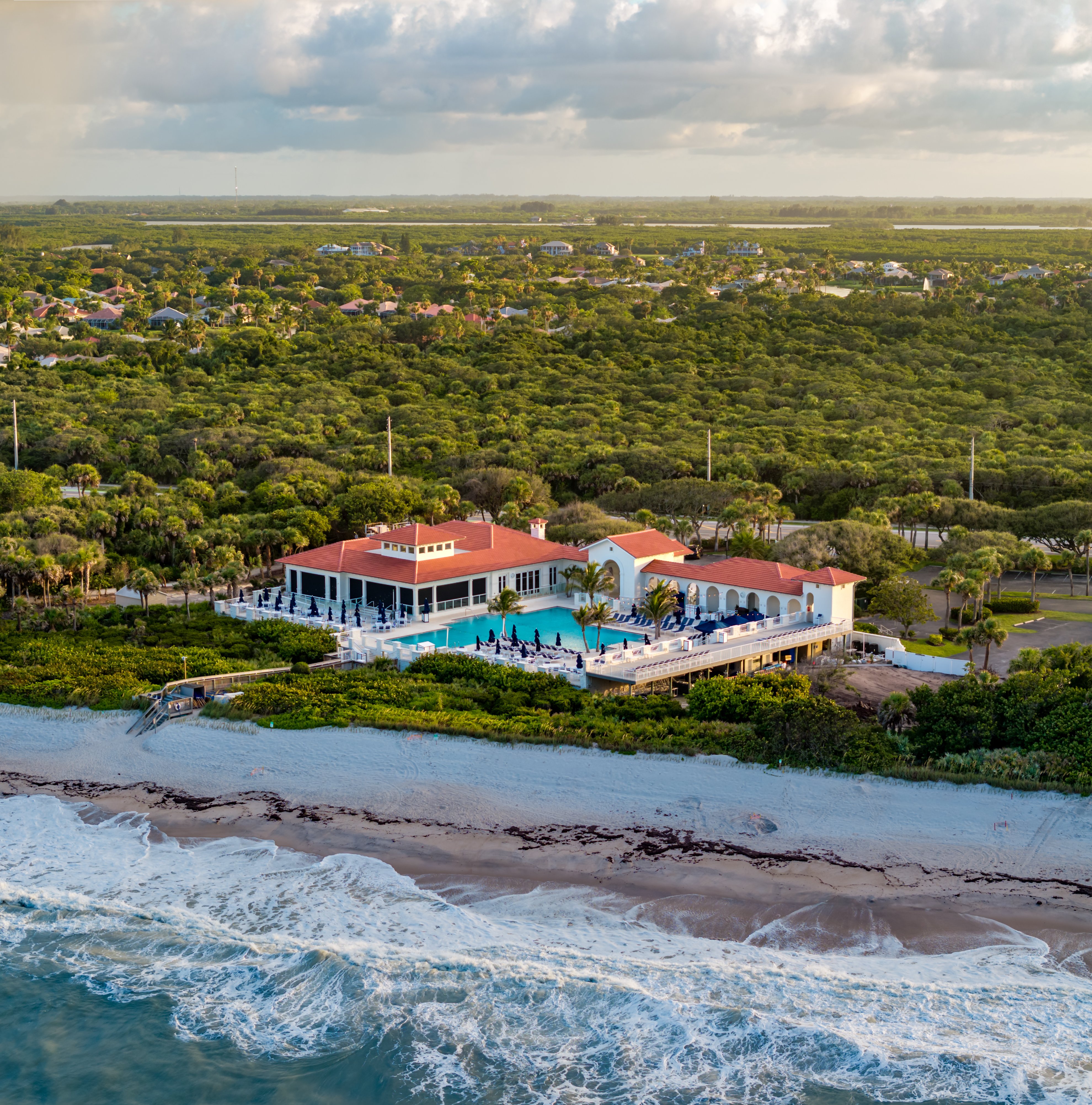 Vero Beach luxury oceanfront real estate &mdash; aerial view of Grand Harbor, Vero Beach, FL