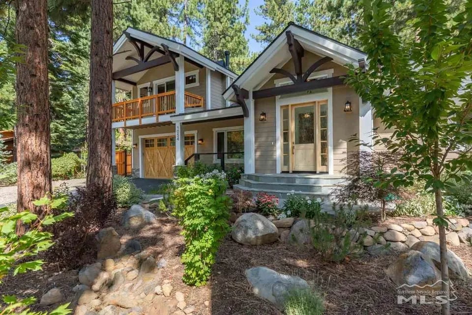 Front exterior of 1054 Mill Creek, Incline Village, Nevada, a home sold by Cole Mizak
