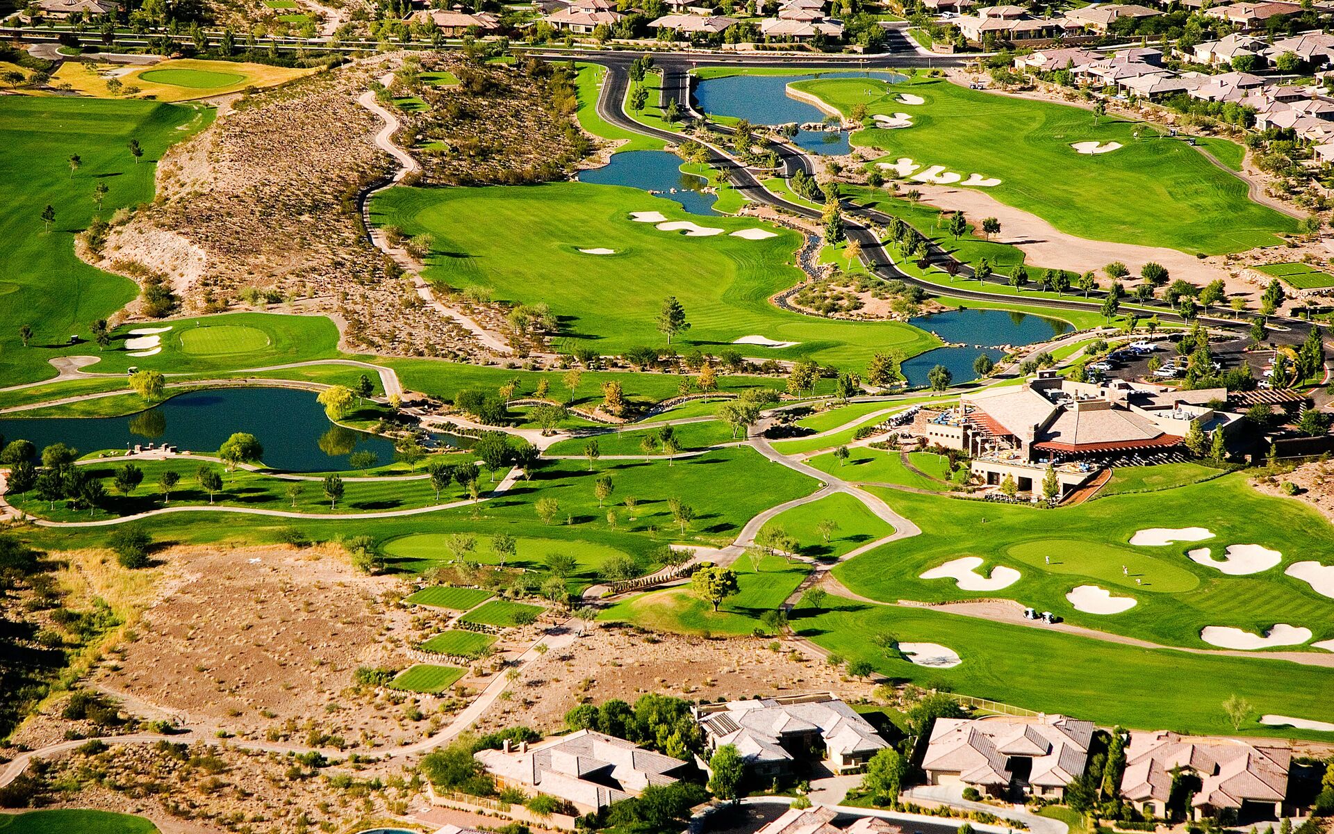 Hillside luxury homes in Henderson, Nevada