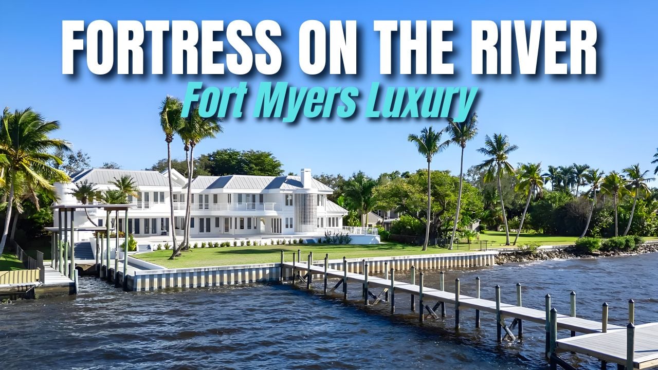 Fortress-Like Riverfront Estate in Fort Myers | 3402 W Riverside Dr Luxury Waterfront Tour