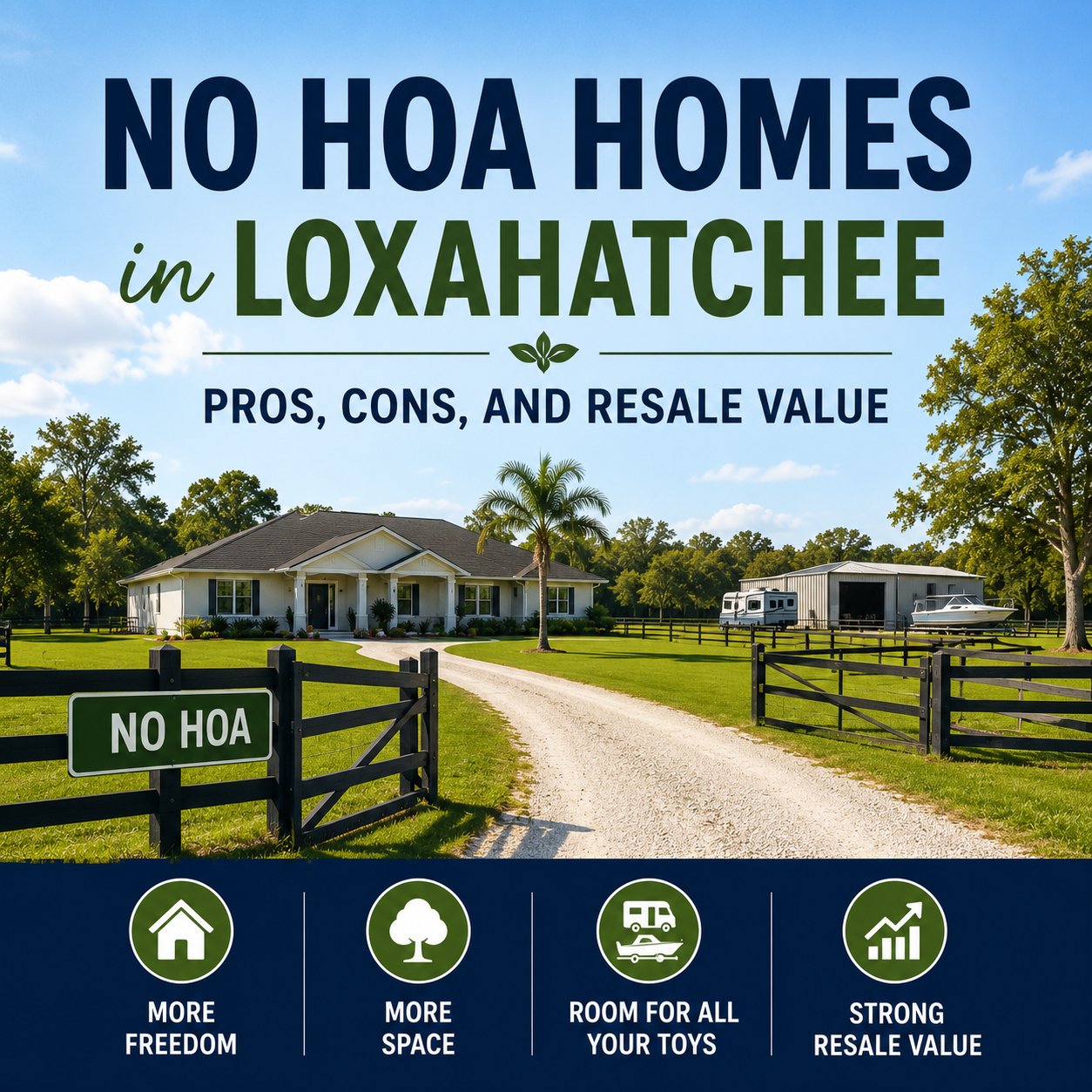 No HOA Homes in Loxahatchee: Pros, Cons, and Resale Value