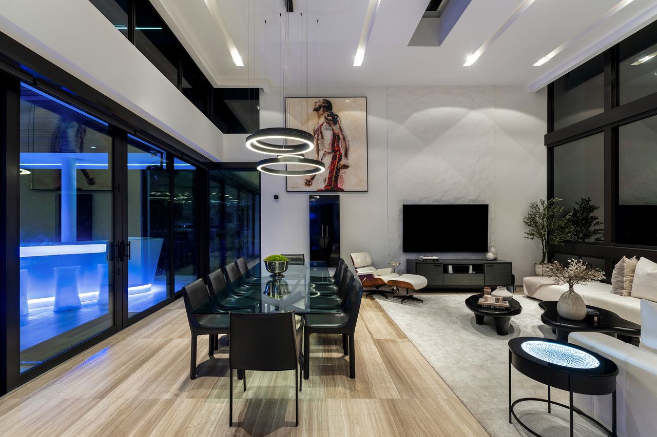Striking Modern Tri-Level Waterfront Estate