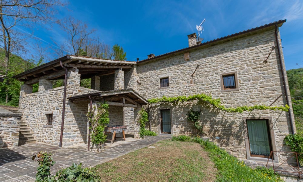 Stone Farmhouse Immersed In Nature