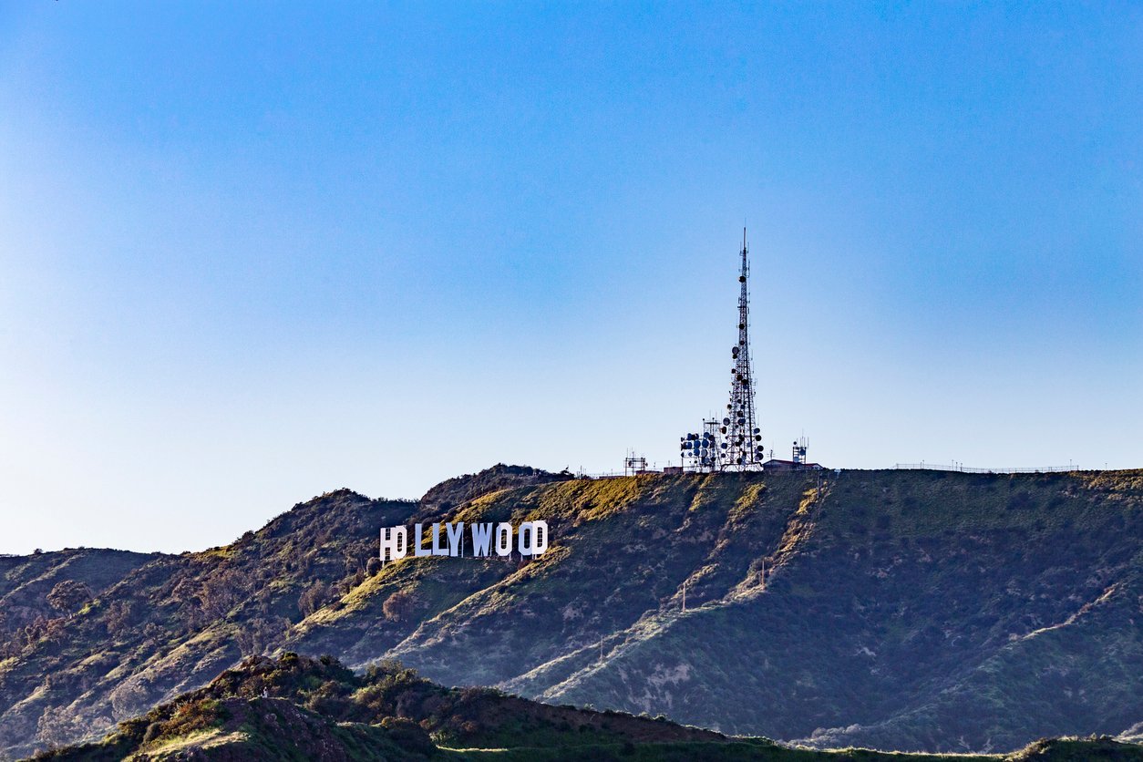 Outpost Estates luxury home with historic design and Hollywood Hills views