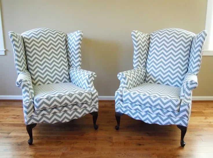 Vintage Wing Chair Redo