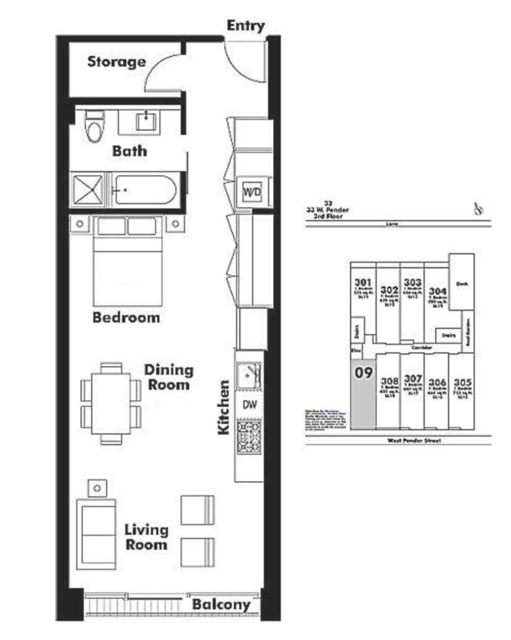 33 W Pender St, #309
