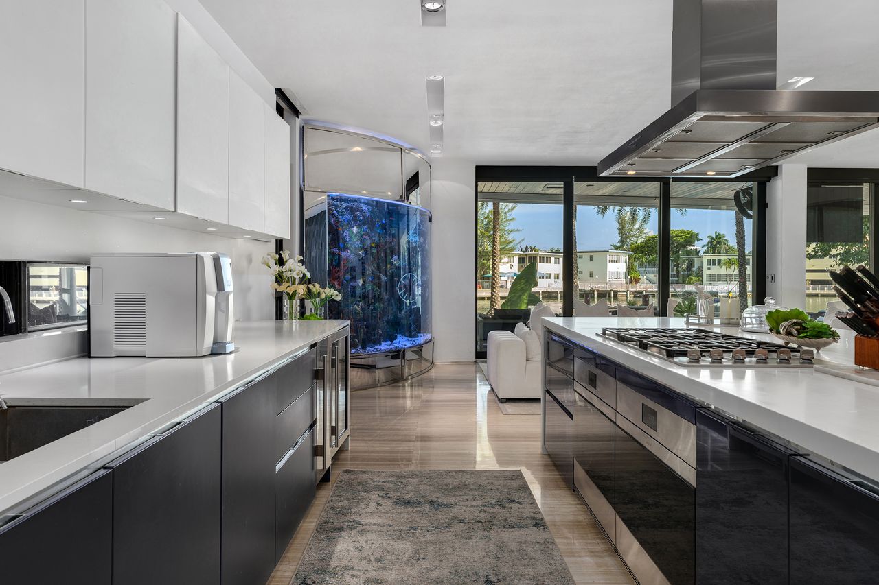 Striking Modern Tri-Level Waterfront Estate