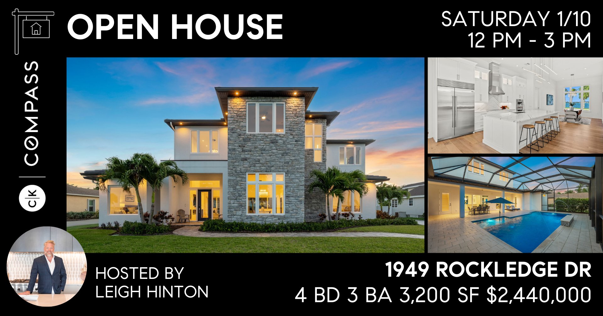 Open house at 1949 Rockledge Drive riverfront luxury home