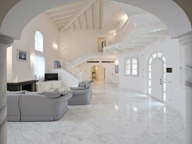 Newly Built Tuscan Villa With Marble Features
