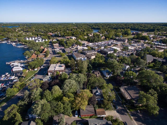 Hilltop Setting Overlooking Excelsior Bay