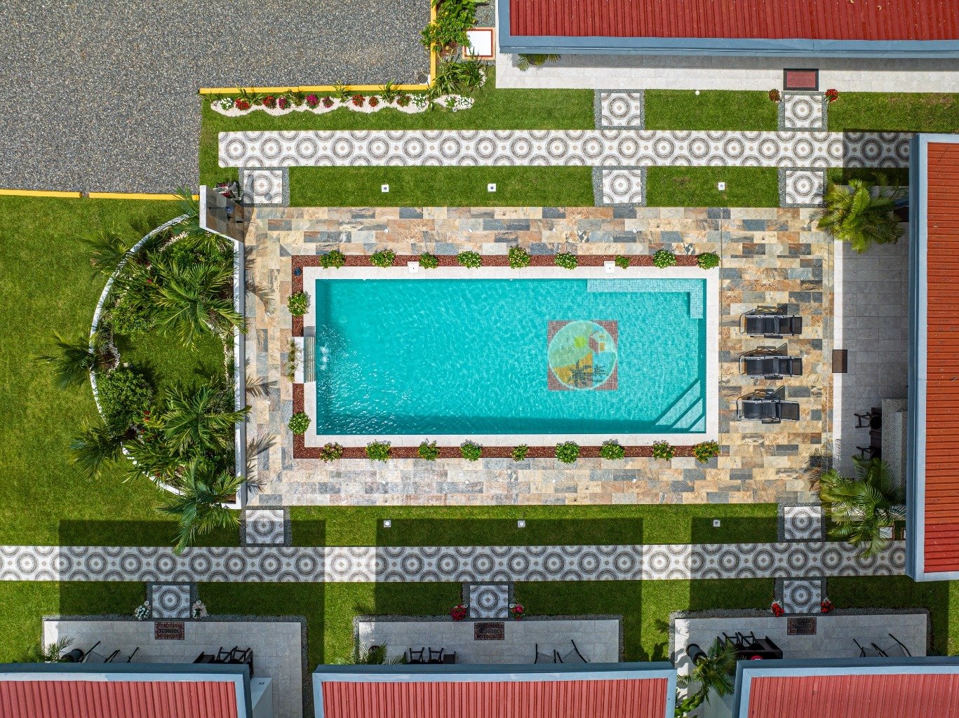Incredible turnkey investment opportunity, 3 Rental villas, and a 2 Bedroom Home with a large pool.