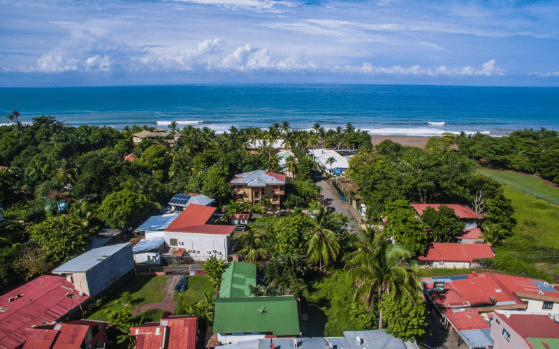 property steps to the beach in jaco
