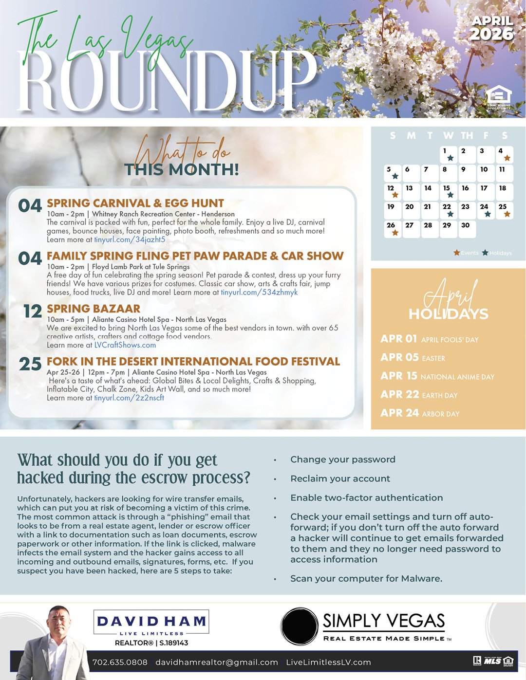 🐣🐇 APR 26' THINGS TO DO IN VEGAS & YOUR ULTIMATE SPRING CLEANING CHECKLIST