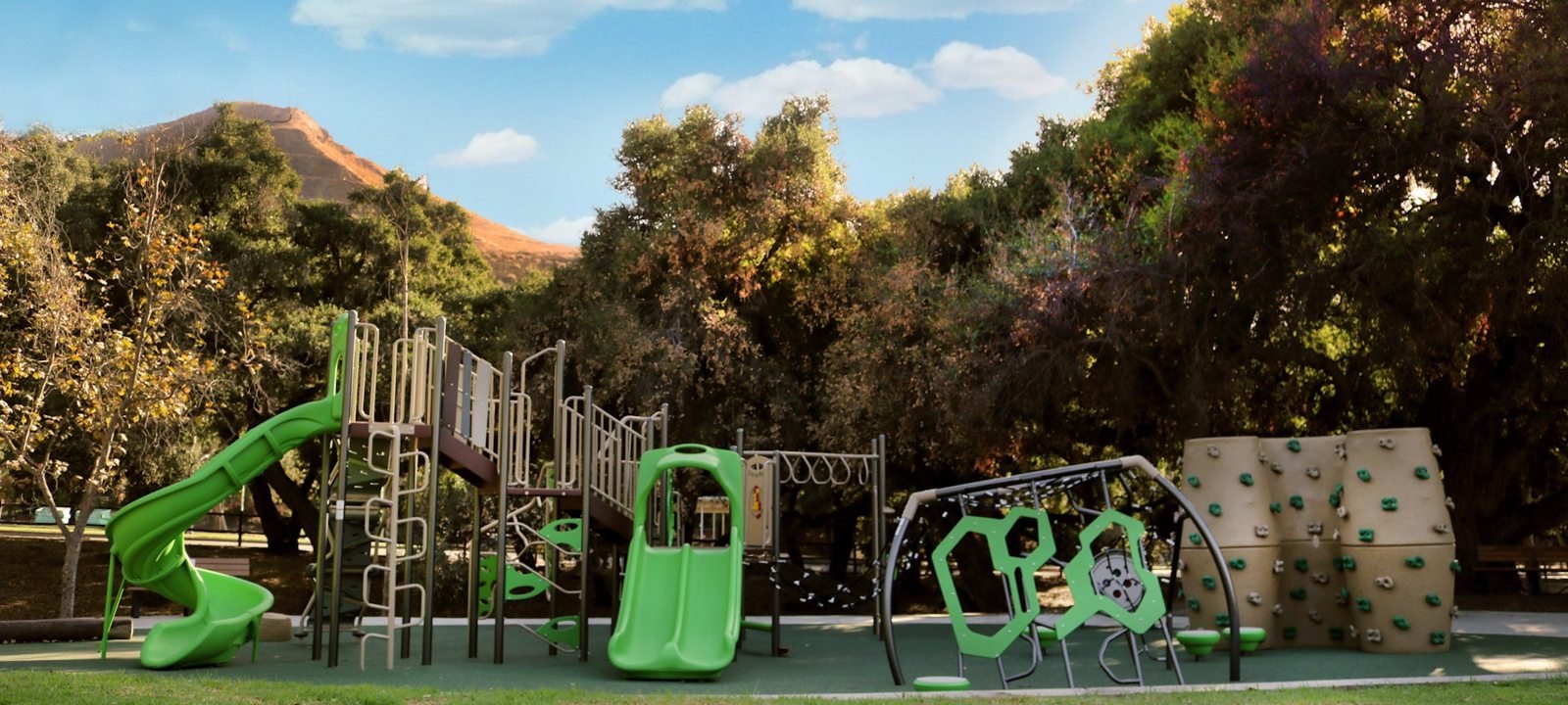 Playground and trees at Camarillo Grove Park just outside Camarillo city limits