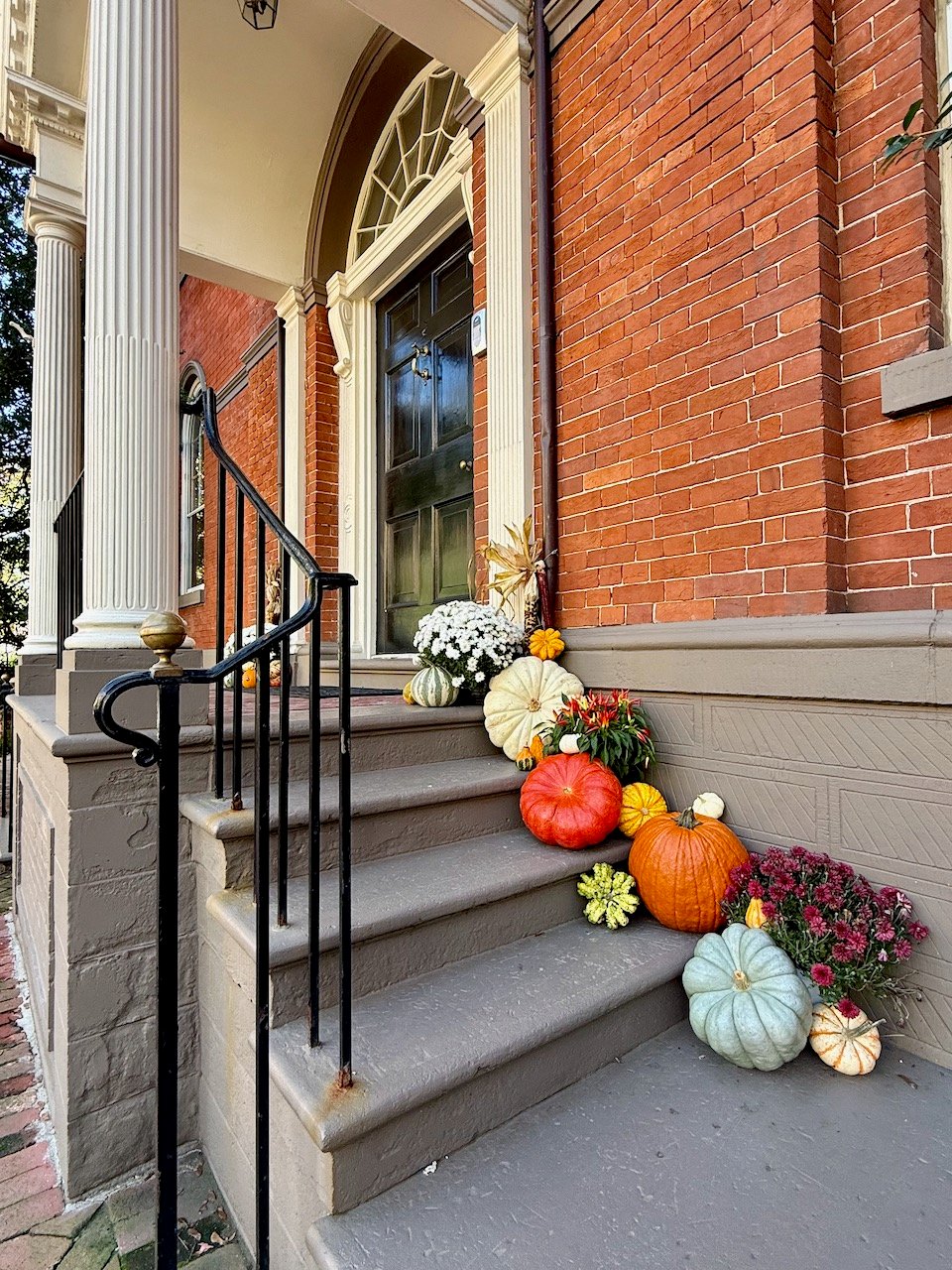Georgetown in the Fall: Pumpkin-Lined Doorways and a Village Feel