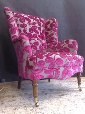 Vintage Wing Chair Redo