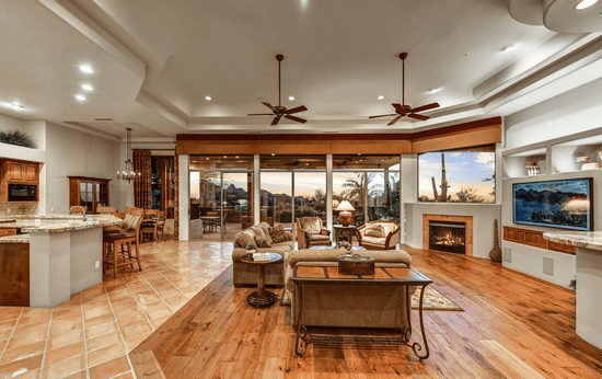 Outdated Southwest Living Room