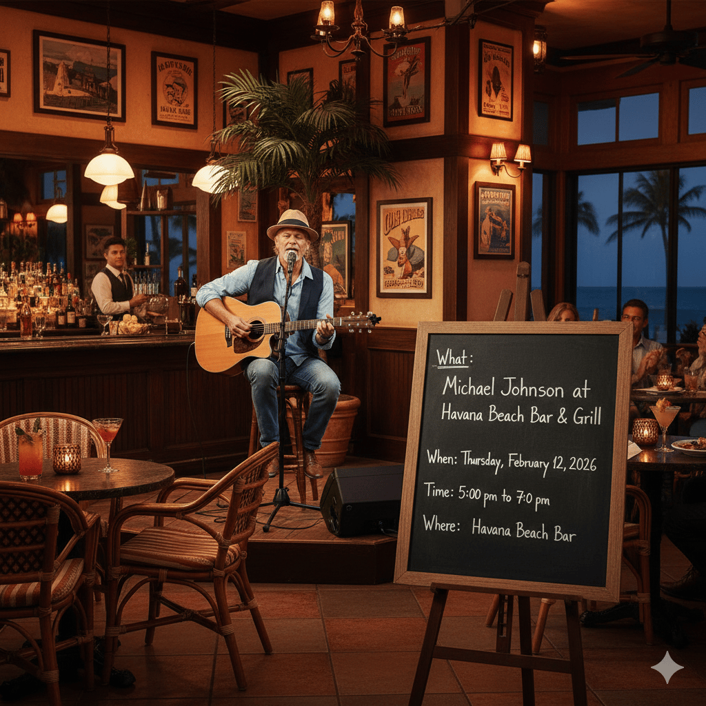 Michael Johnson at Havana Beach Bar & Grill