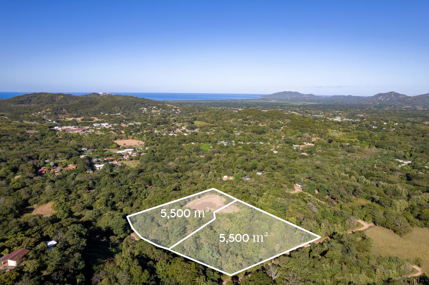 Victoria Real Ocean & Mountain View Lots #3 & #4 | Large Ocean & Mountain View Lot Near Tamarindo