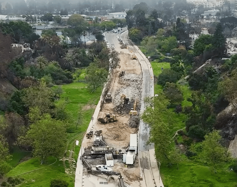 On-Site Debris Recycling at Temescal Canyon