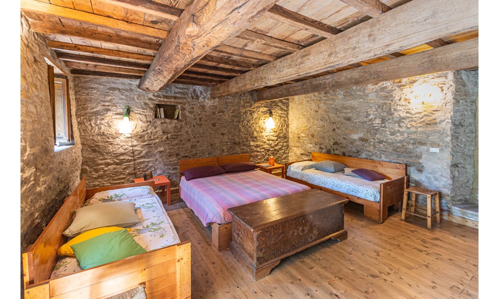 Stone Farmhouse Immersed In Nature