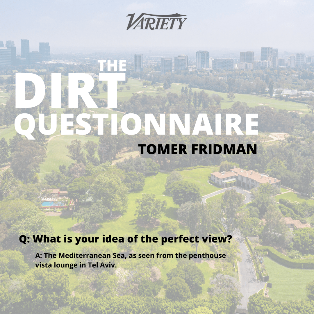 The Dirt Questionnaire: Tomer Fridman