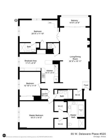 55 W Delaware Unit 520