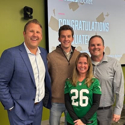 Aaron at a SalesRocket celebration